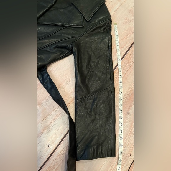 Vintage Y2K Colebrook & Co Women’s Black Leather Jacket Size Medium Coat - Picture 4 of 7